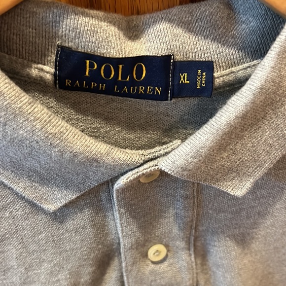 Gray Short Sleeve Men’s Polo - Picture 3 of 3